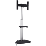 Mount-It! Mobile TV Stand For 37in - 70in Screens, 43-3/4inH x 23-1/4inW x 5-5/8inD, Black