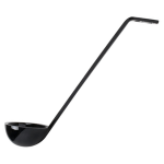 Cambro Camwear Plastic Serving Ladles, 0.75 Oz, 8-1/2in, Black, Pack Of 12 Ladles