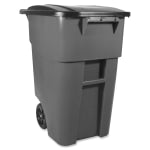 Rubbermaid Brute Big Wheel Container, 50 Gallons, Gray