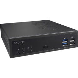 Shuttle XPC slim DH02U Barebone System - Slim PC - Intel Celeron 3865U 1.80 GHz - 32 GB DDR4 SDRAM Maximum RAM Support - 2 Total Memory Slots - NVIDIA GeForce GTX 1050 4 GB Graphic(s) - HDMI - 4 USB 3.0 Port(s) - 3 Year