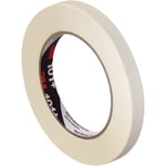 3M 101+ Masking Tape, 3in Core, 0.5in x 180ft, Tan, Case Of 12