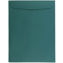 JAM Paper Open-End 9in x 12in Catalog Envelopes, Gummed Seal, Teal, Pack Of 10