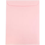 JAM Paper Open-End 10in x 13in Catalog Envelopes, Gummed Closure, Baby Pink, Pack Of 10