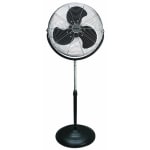 Optimus 18in Adjustable Industrial-Grade High-Velocity Stand Fan, Black