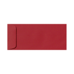 LUX Open-End Envelopes, #10, Peel & Press Closure, Ruby Red, Pack Of 50