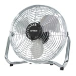 Optimus 9in 2-Speed Industrial-Grade High-Velocity Fan With Painted Grill, 12in x 23-3/4in