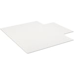 ES Robbins Natural Origins Vinyl Chair Mat For Low-Pile Carpet, With Lip, 45in x 53in, Clear