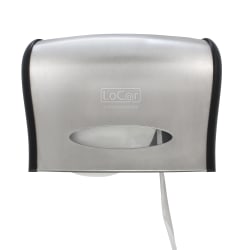 Solaris Paper LoCor Wall-Mount Jumbo Bath Tissue Dispenser, Stainless