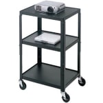 Bretford A2642E Height Adjustable A/V Cart - Black