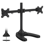 Mount-It! Freestanding Dual Monitor Desk Mount, Black, MI-781