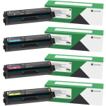 Lexmark C3210 Black; Cyan; Magenta; Yellow Return Program Toner Cartridges, Pack Of 4, C3210C0/C3210K0/C3210M0/C3210Y0