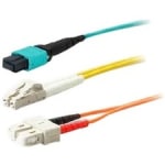 AddOn 5m LC (Male) to SC (Male) Aqua OM4 Duplex Fiber TAA Compliant OFNR (Riser-Rated) Patch Cable - 100% compatible and guaranteed to work in OM4 and OM3 applications