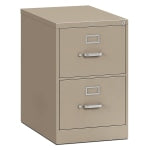 HON 310 26-1/2inD Vertical 2-Drawer Letter-Size File Cabinet, Putty