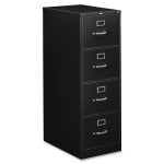 HON 310 26-1/2inD Vertical 4-Drawer Legal-Size File Cabinet, Black