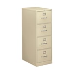 HON 310 26-1/2inD Vertical 4-Drawer Legal-Size File Cabinet, Putty