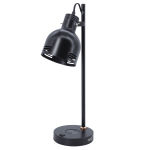 Realspace Brevins LED Desk Lamp With Wireless Charger And USB Port, 20-1/2inH, Black