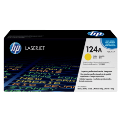 HP 124A Yellow Toner Cartridge, Q6002A