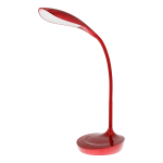 Bostitch Gooseneck LED Desk Lamp, 10-1/4inH, Red