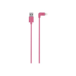 Belkin - Lightning cable - Lightning male to USB male - 4 ft - pink - 90 deg. connector