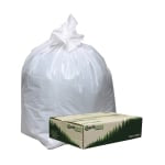 Webster EarthSense 0.7 mil Trash Bags, 13 gal, 24inH x 32inW, 75% Recycled, White, 150 Bags