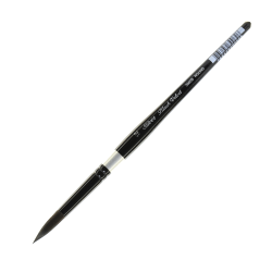 Silver Brush 3008S Black Velvet Series Paint Brush, 1/2in, Square Wash Bristle, Squirrel Hair/Synthetic Filament, Multicolor