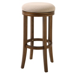 LumiSource Dakota Upholstered Bar Stools, Gold/Silver, Set Of 2 Stools