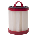 Sanitaire DCF-3 Dust Cup Filter, 6-13/16in x 4in, White/Red