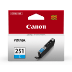 Canon CLI-251 Cyan Ink Tank, 6514B001