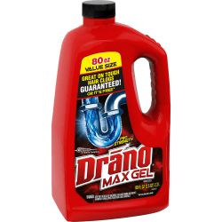 Drano Max Gel Clog Remover, 80 Oz, Pack Of 6 Bottles