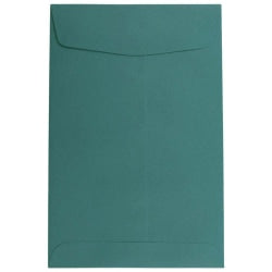 JAM Paper Open-End 6in x 9in Catalog Envelopes, Gummed Closure Teal, Pack Of 25 Envelopes