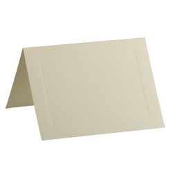 JAM Paper Note Cards, Fold-Over, 4 5/8in x 6 1/4in, Ivory, Pack Of 25