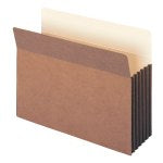 Smead TUFF Pocket File Pockets, 5 1/4in Expansion, 9 1/2in x 11 3/4in, 30% Recycled, Dark Brown, Pack Of 10