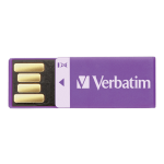 Verbatim 16GB Clip-it USB Flash Drive - Violet - 16GB - Violet