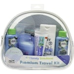 Handy Solutions Womens Premium TSA-Approved Travel Kits, Clear, Set Of 12 Kits