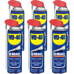 WD-40 EZ Reach Flexible Straw Lubricant - 14.40 fl oz - Corrosion Resistant - 6 / Carton