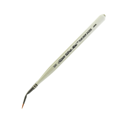 Silver Brush Ultra Mini Series Paint Brush, Size 10, Extra Long Liner, Taklon Filament, Pearl White