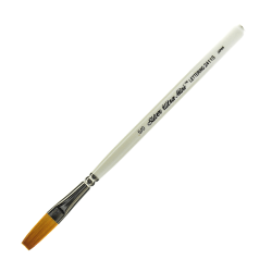 Silver Brush Ultra Mini Series Paint Brush, Size 20/0, Extra Long Liner, Taklon Filament, Pearl White