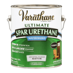 Varathane Ultimate Water-Based Spar Urethane, 1 Gallon, Crystal Clear Satin, Pack Of 2 Cans