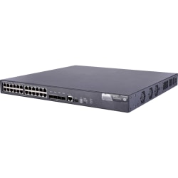 HPE 5800-24G Switch - 24 Ports - Manageable - Gigabit Ethernet, 10 Gigabit Ethernet - 10/100Base-TX, 10/100/1000Base-T, 10GBase-X - 3 Layer Supported - Twisted Pair, Optical Fiber - 1U High - Rack-mountable - Lifetime Limited Warranty