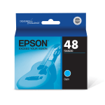 Epson T0482 Cyan Ink Cartridge, T048220