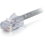 C2G Cat6 Non Booted Plenum UTP Unshielded Network Patch Cable, 25ft, Gray