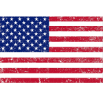 Amscan Patriotic Vintage American Flag Backdrop, 40in x 62in, Multicolor