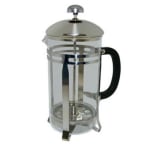 Winco French Press, 33 Oz, Clear/Silver