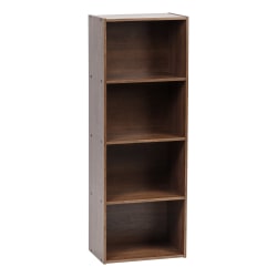 IRIS 46inH 4-Tier Storage-Shelf, Brown