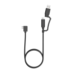 Mobile Pixels USB-C to USB-C Cable With Type-A Adapter, 3ft, Black