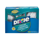 Dixie Heavy-Weight Plastic Cutlery Combo Box, White, Box Of 168