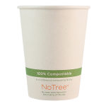 World Centric NoTree Paper Hot Cups, 12 Oz, Natural, Pack Of 1,000 Cups