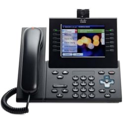 Cisco Slimline Handset for IP Phone - Corded - USB - Charcoal