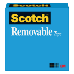 Scotch Magic 811 Removable Tape, 1/2in x 1296in, Clear