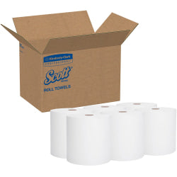 Scott Professional 1-Ply Paper Towels, 40% Recycled, 950ft Per Roll, Pack Of 6 Rolls